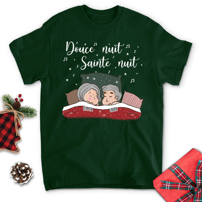 T-Shirt Personnalisé - Douce Nuit Sainte Nuit Pour Couple