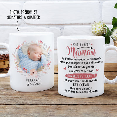 Mug Personnalisé - Pour Ta Fête Maman