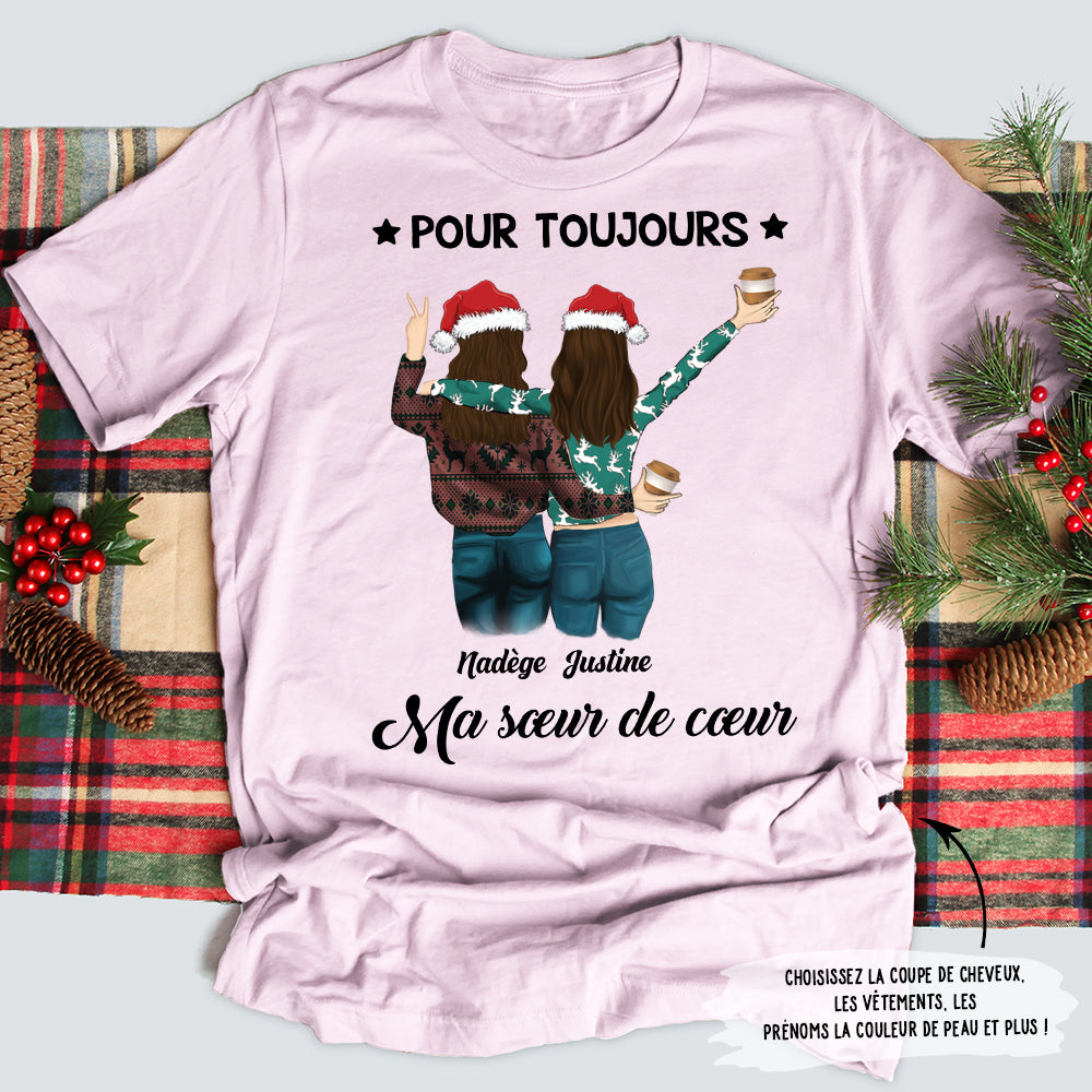 Tee-shirt Noël humoristique personnalisé | Femme