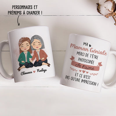 Mug Personnalisé - Maman Merci De T‘Être Photocopiée