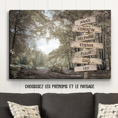 Toile Personnalisée - Forêt Paysages Au Choix