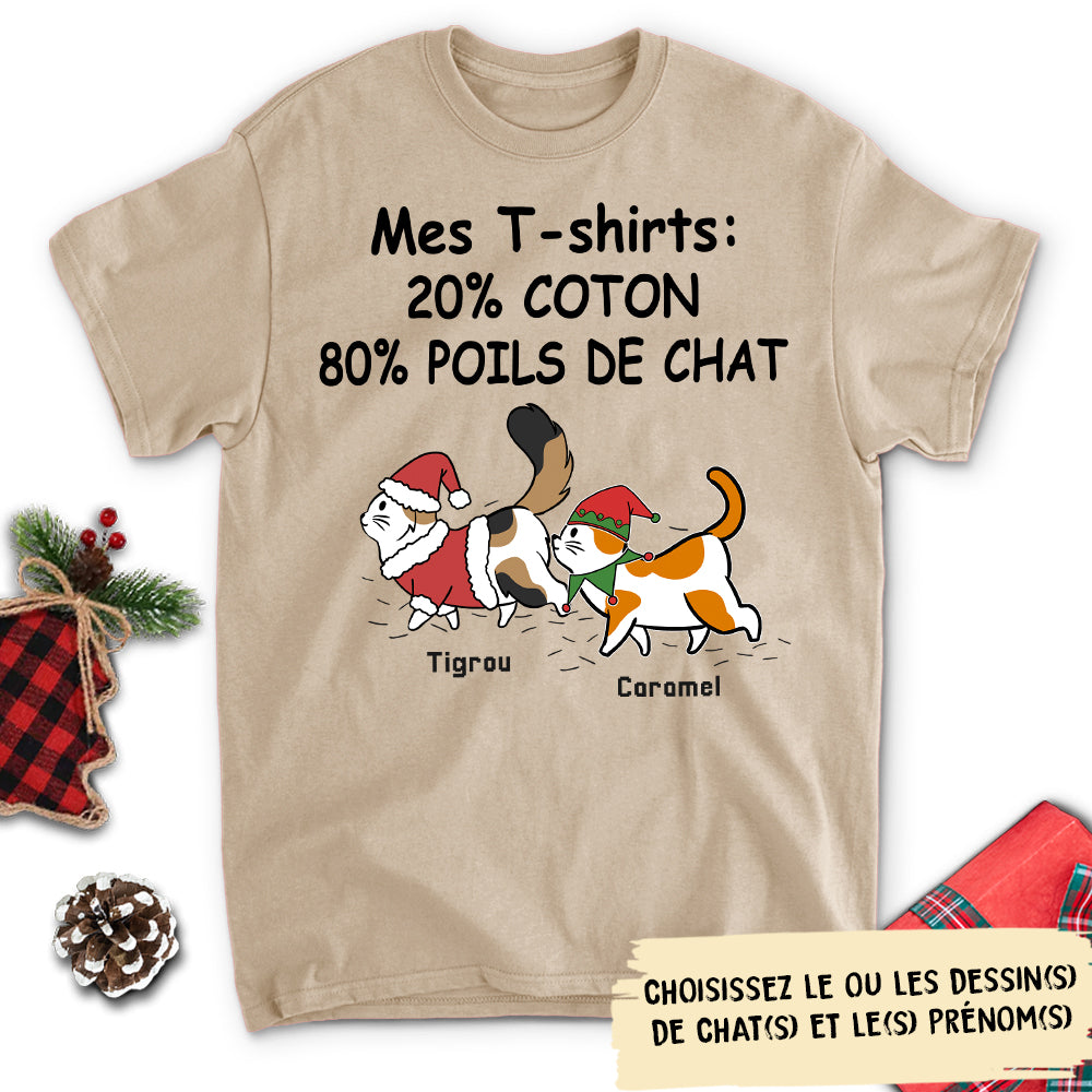 T-shirt Unisex Personnalisé - Mon Chat A Fait Ce T-shirt Version Noël