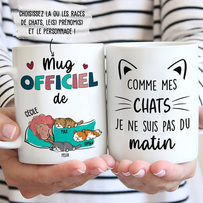 Mug Personnalisé - Comme Mon Chat Pas Du Matin
