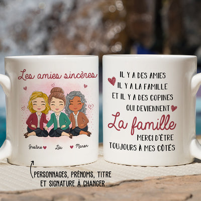 Mug Personnalisé - Des Copines Qui Deviennent La Famille