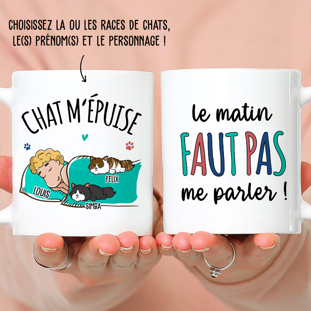 Mug Personnalisé - Chat M‘Épuise