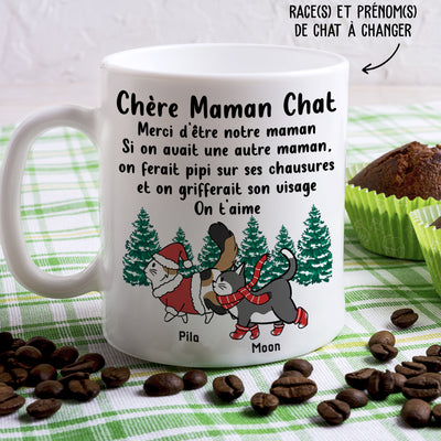 Mug Personnalisé - Cher Papa/Chère Maman Chat