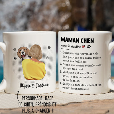 Mug Personnalisé - Définition D‘Une Maman Chien