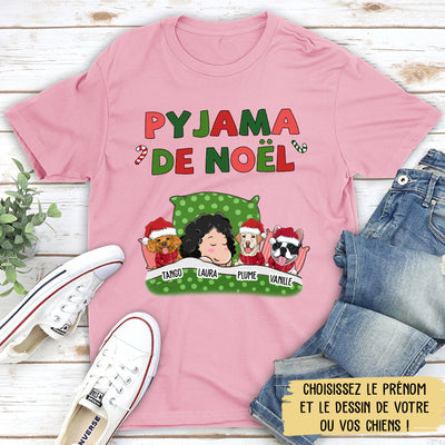 T-shirt Unisex Personnalisé - Pyjama De Noël