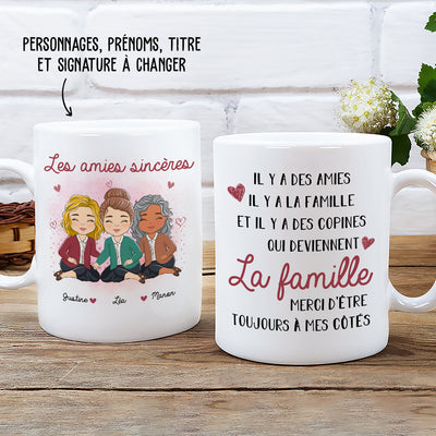 Mug Personnalisé - Des Copines Qui Deviennent La Famille