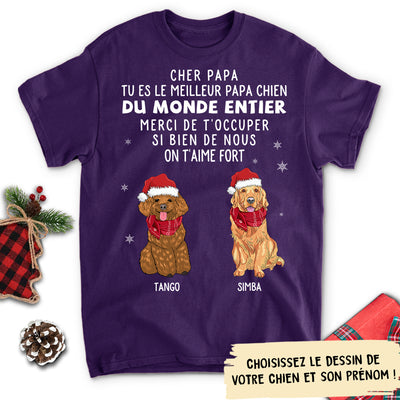 T-shirt Unisex Personnalisé - Merci Papa Maman Pour Tout - Noël