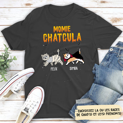 T-shirt Unisex Personnalisé - Momie Miaou
