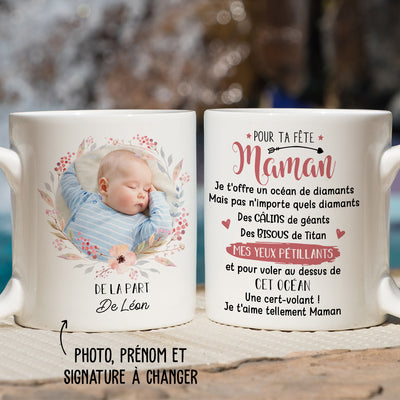 Mug Personnalisé - Pour Ta Fête Maman