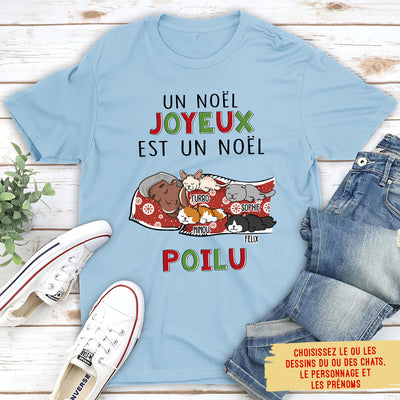T-shirt Unisex Personnalisé - Joyeux Et Poilu Noël