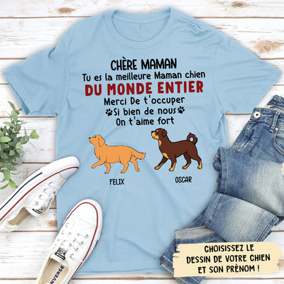 T-shirt Unisex Personnalisé - Merci Papa Maman Pour Tout (version 2)