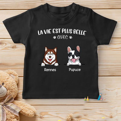 T-shirt Enfant Personnalisé - La Vie Est Plus Belle