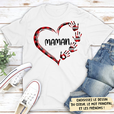 T-shirt Unisex Personnalisé - La Famille De Mamie/Maman