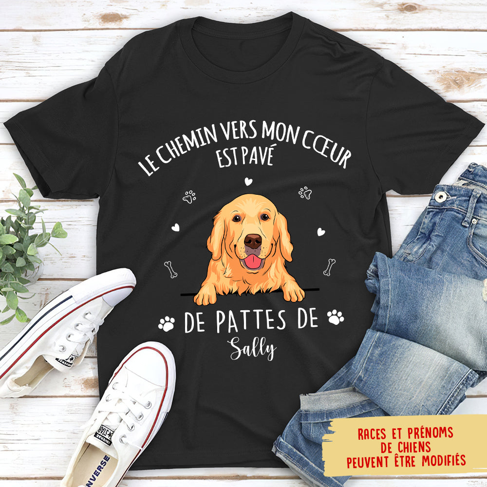 T-shirt Unisex Personnalisé - Le Chemin Vers Mon Coeur