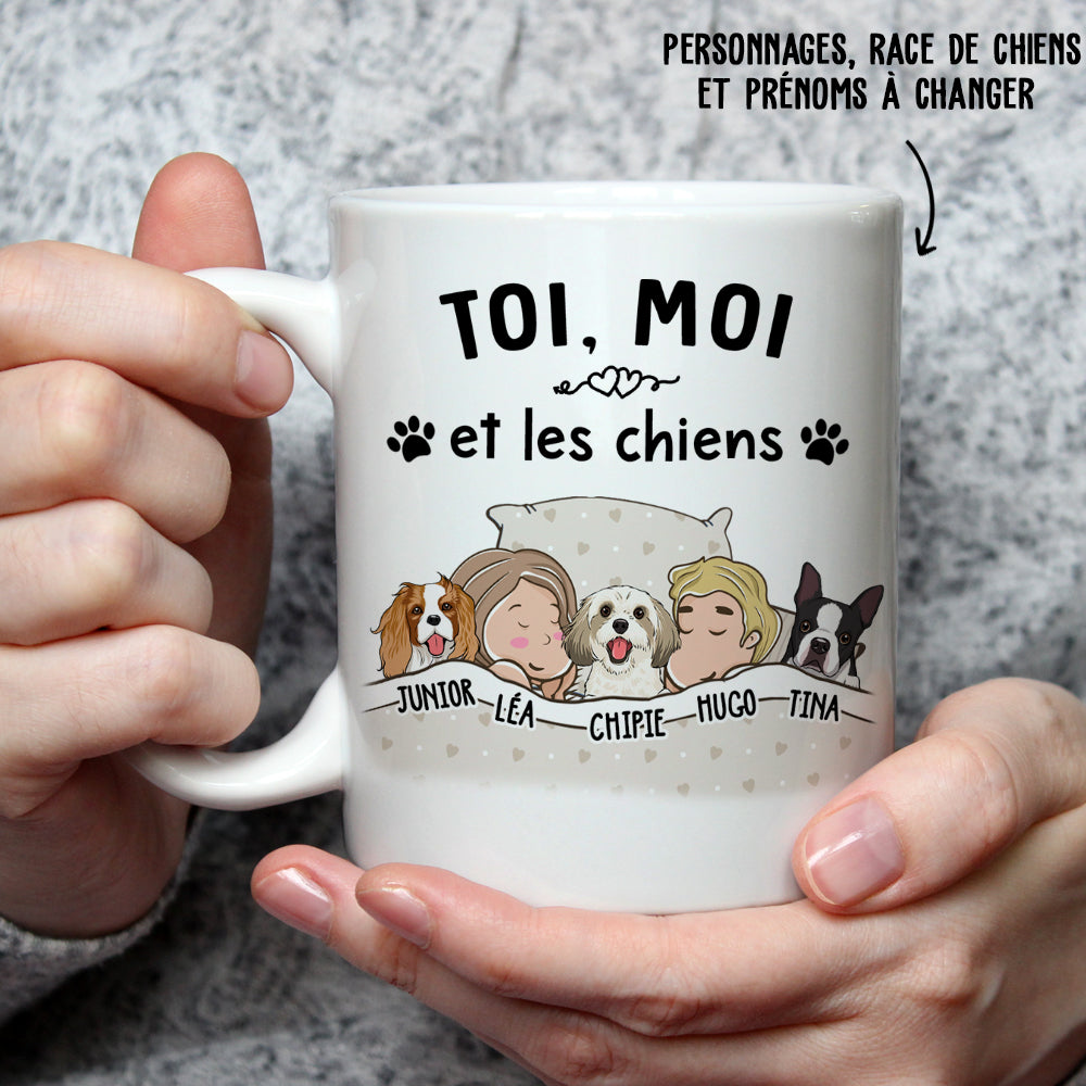 Mug Personnalisé - Toi, Moi Et Les Chiens