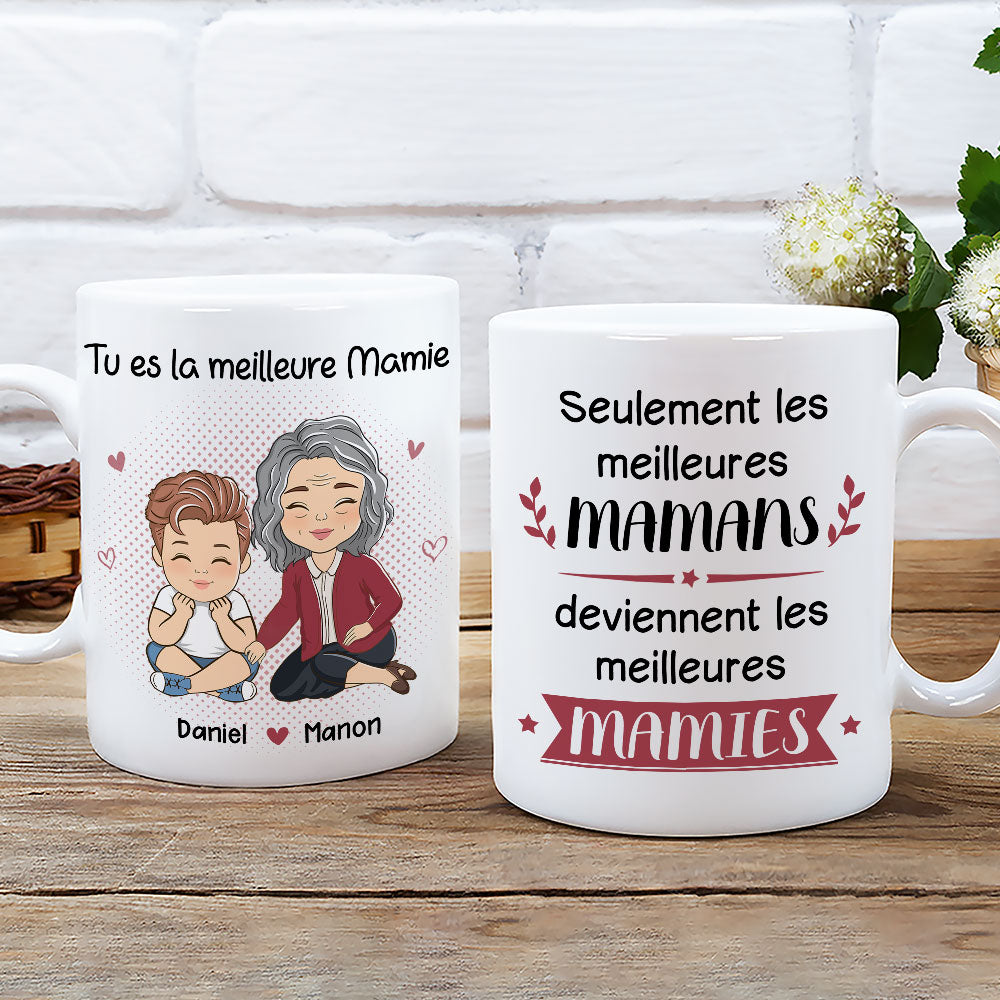 Mug Personnalisé - Meilleurs Parents Deviennent Des Meilleurs Grand-parents