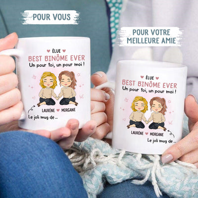 Mug Personnalisé De Deux Côtés - Best Binôme Ever