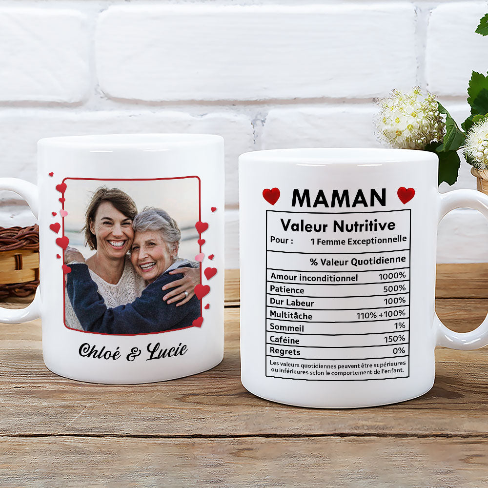 Mug Personnalisé - Maman - Valeur Nutritive