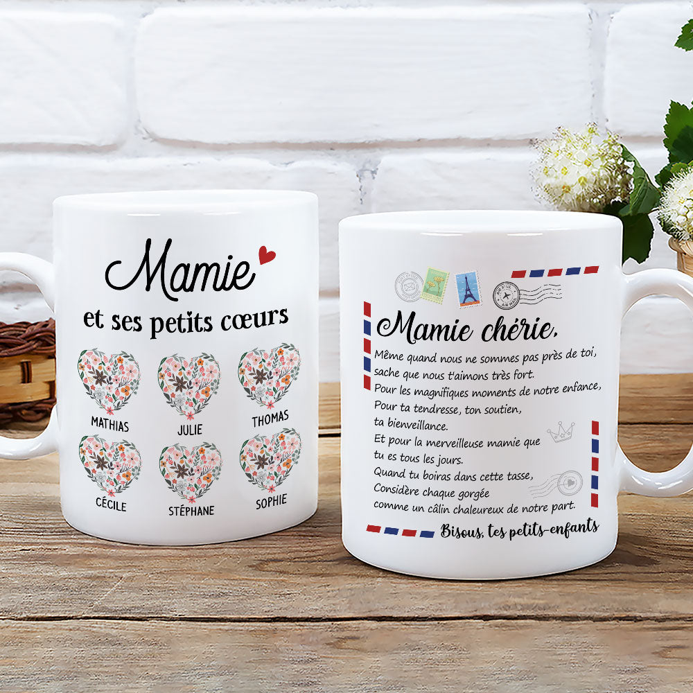 Mug Personnalisé - Mamie Nous T‘Aimons