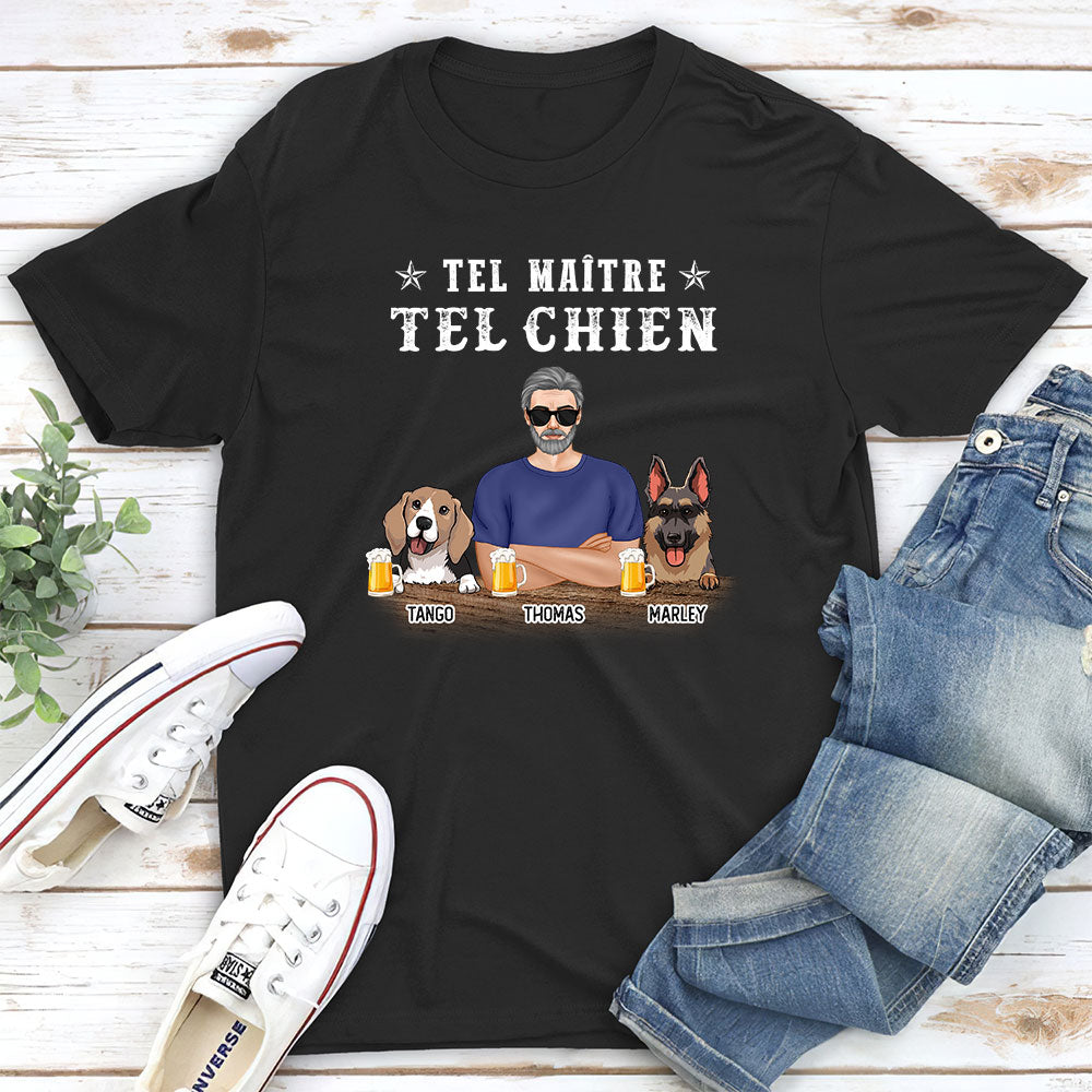 T-shirt Unisex Personnalisé - Tel Maître Tel Chien 2