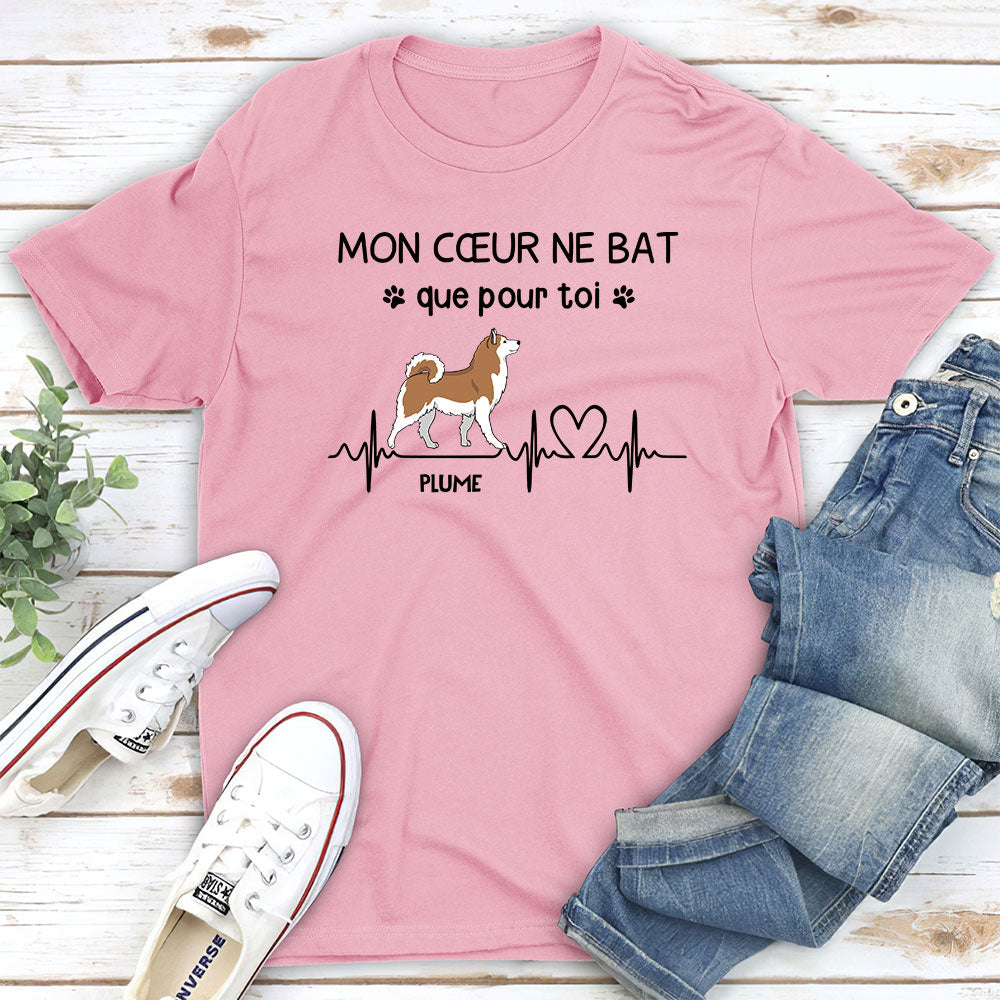 T shirt Unisex Personnalise Que Pour Toi Version Chien TESCADEAUX