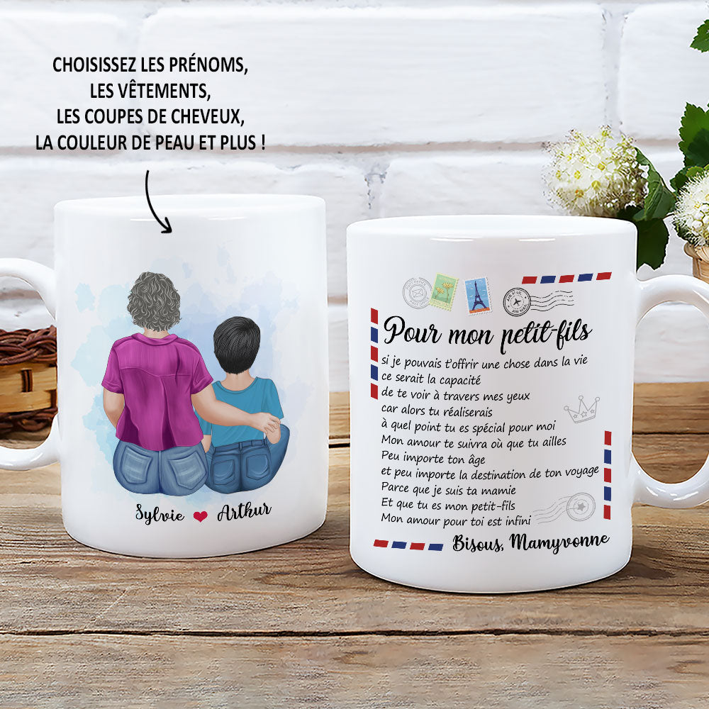 Mug Personnalisé - Lettre A Mon Petit-Fils