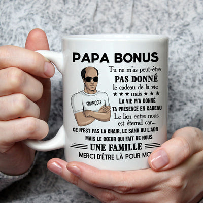 Mug Personnalisé - À Mon Papa Bonus, Le Lien Entre Nous Est Éternel