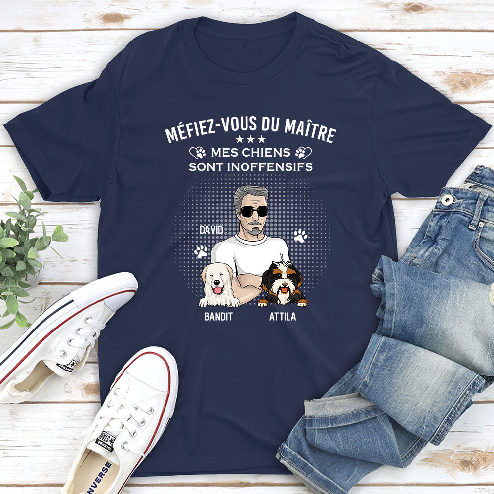 T-shirt Unisex Personnalisé - Mon Chien Est Inoffensif