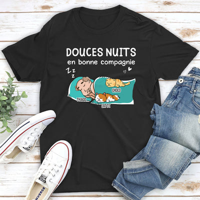 T-shirt Unisex Personnalisé - Douces Nuits En Bonne Compagnie