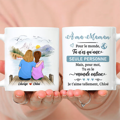 Mug Personnalisé - Maman Tu Es Le Monde
