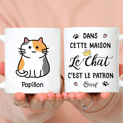 Mug Personnalisé - Le Chat C‘est Le Patron