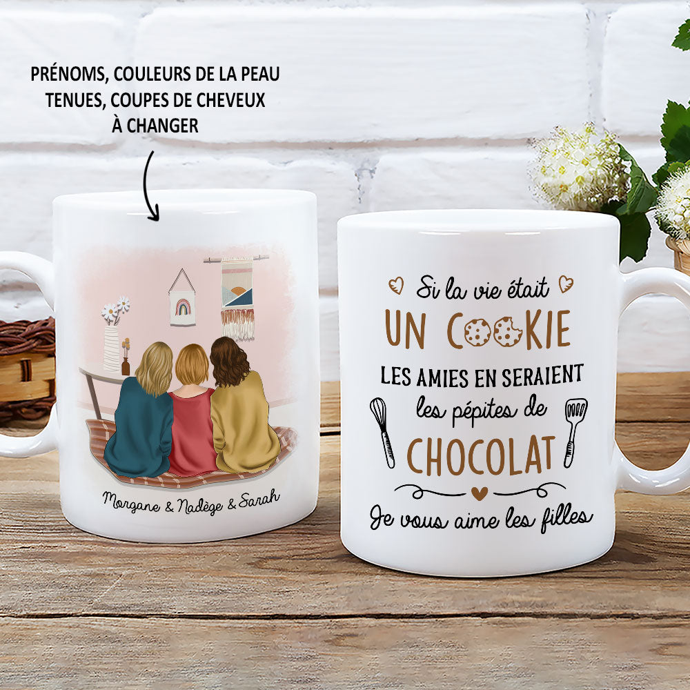 Mug Personnalisé - Si La Vie Était Un Cookie
