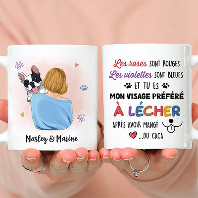 Mug Personnalisé - Les Roses Sont Rouges - Chien