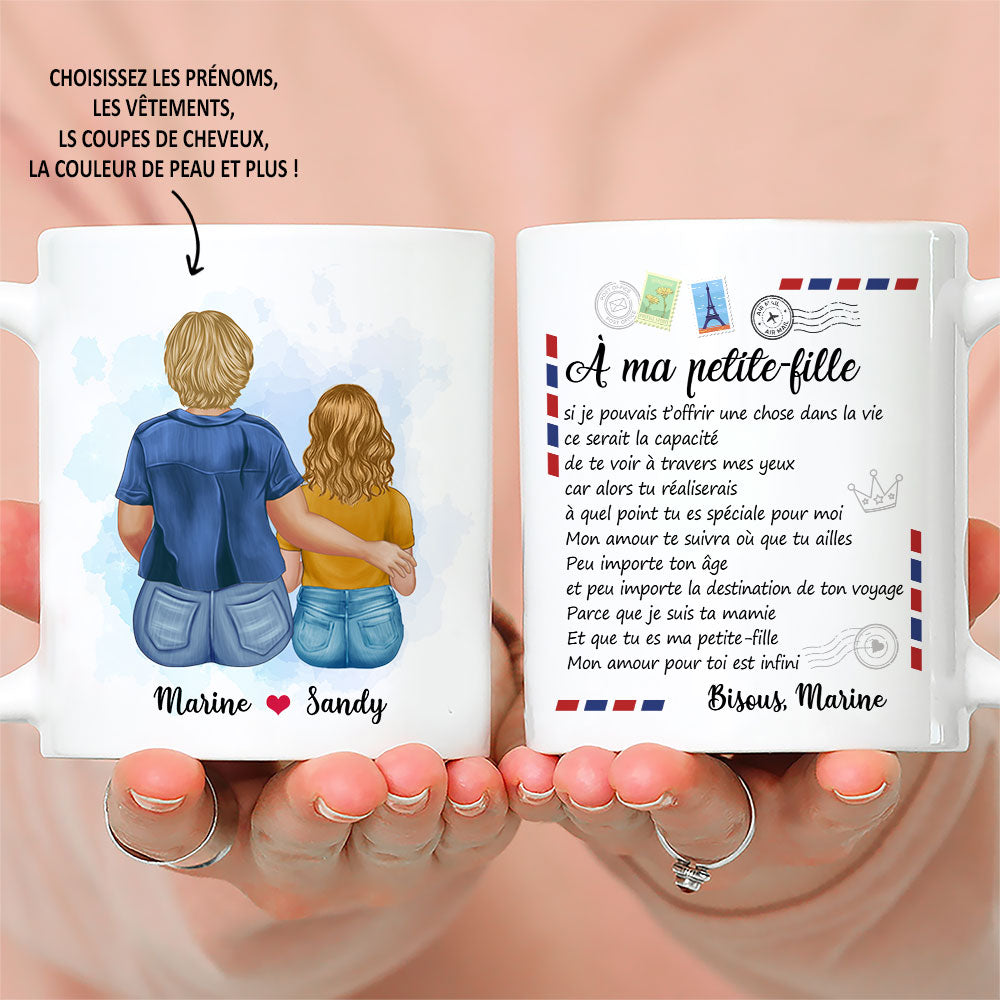 Mug Personnalisé - Lettre A Ma Petite-Fille