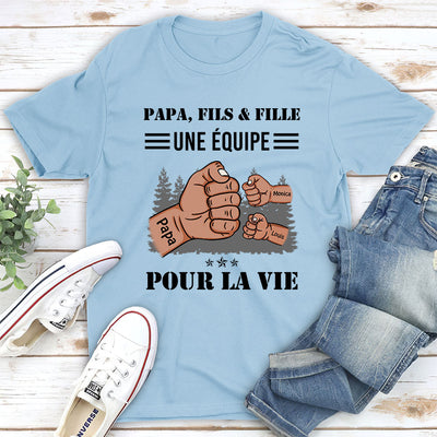 T-shirt Unisex Personnalisé - Équipe Pour La Vie