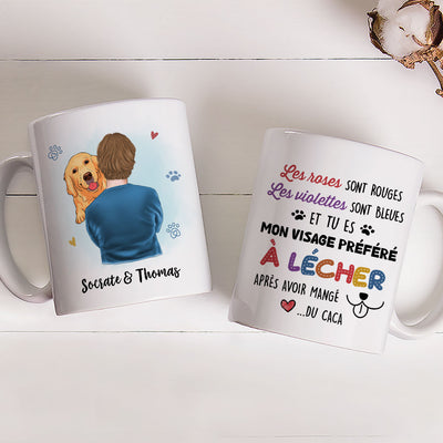 Mug Personnalisé - Les Roses Sont Rouges - Chien