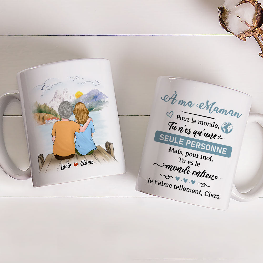Mug Personnalisé - Cadeau Pour Maman, Mug Maman - TESCADEAUX