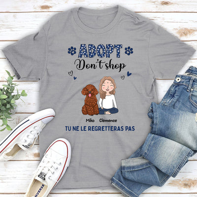 T-shirt Unisex Personnalisé - Adopt Don‘T Shop