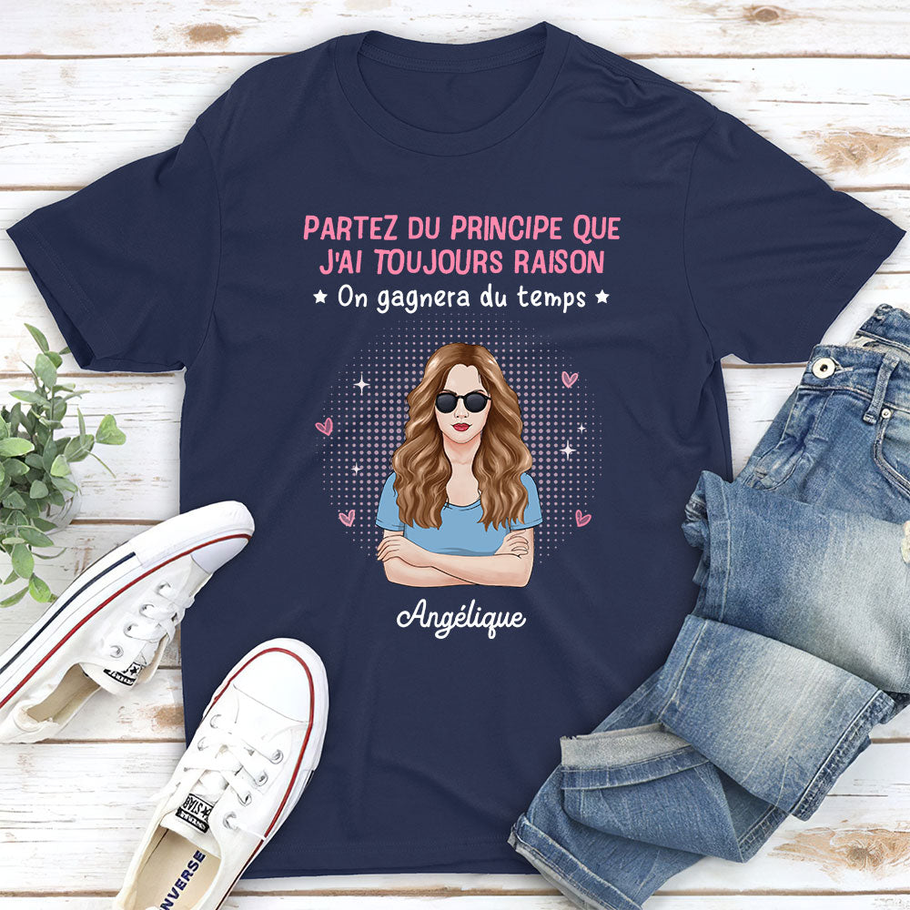 T-shirt Unisex Personnalisé - Maman A Toujours Raison