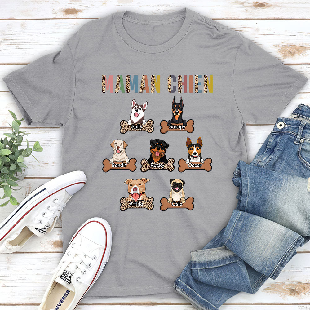 T-shirt Unisex Personnalisé - Maman Chien / Papa Chien