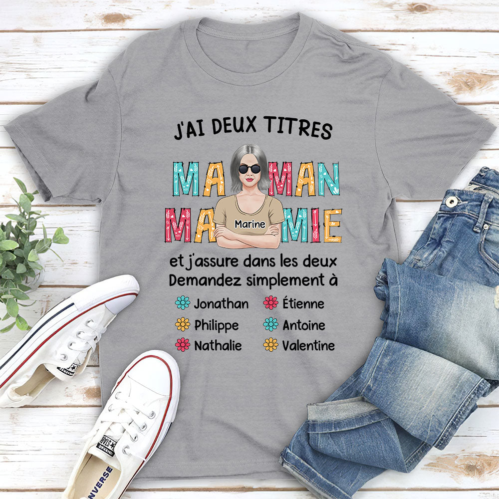 T-Shirt Femme Maman Personnalisé