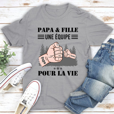 T-shirt Unisex Personnalisé - Équipe Pour La Vie