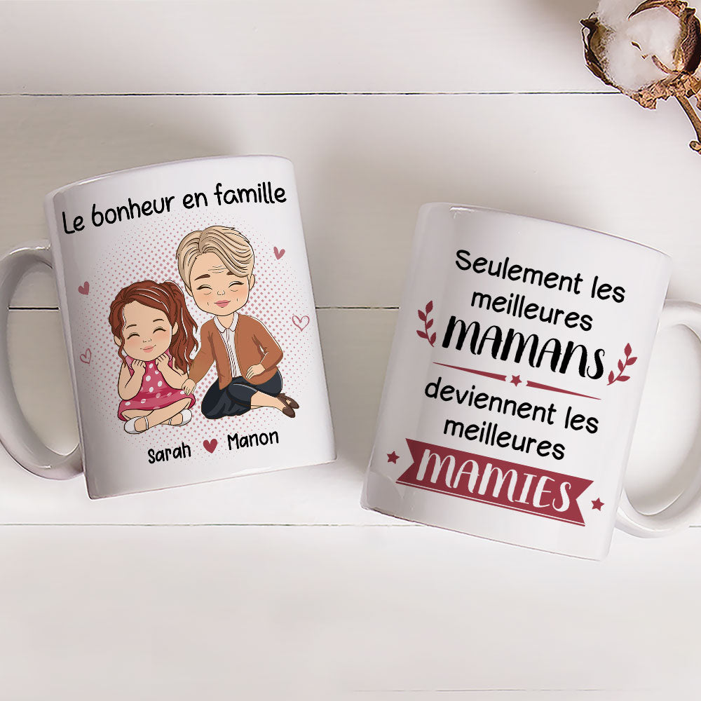 Mug personnalisé pour Mamie et Papi  Cadeau personnalisé pour Grandmè -  Koccie