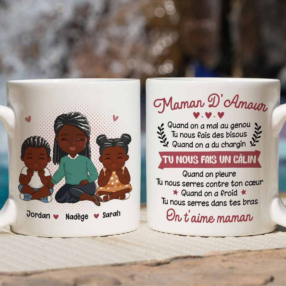 Mug Personnalisé - Maman/Mamie Que J‘Aime Tendrement