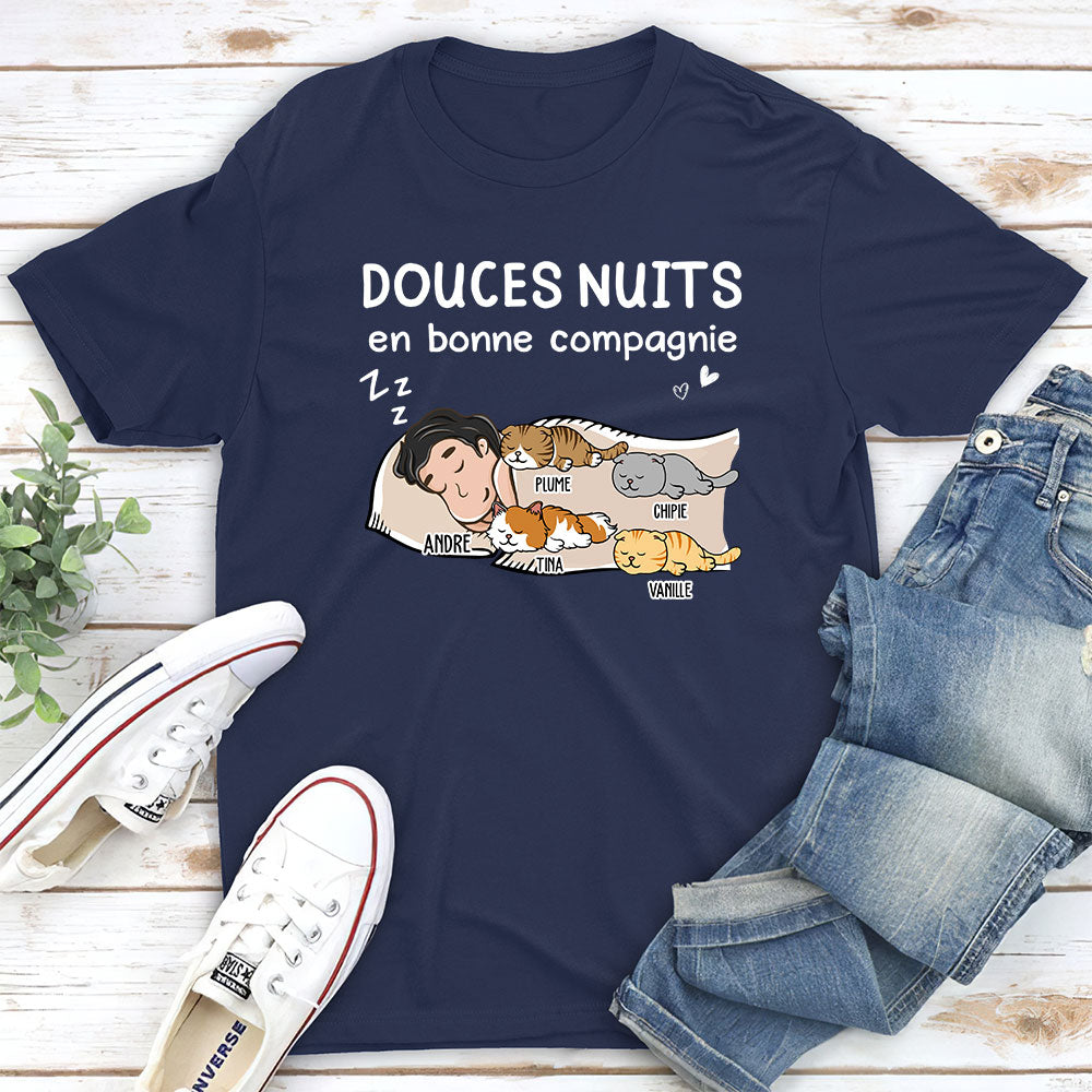 T-shirt Unisex Personnalisé - Douces Nuits En Bonne Compagnie