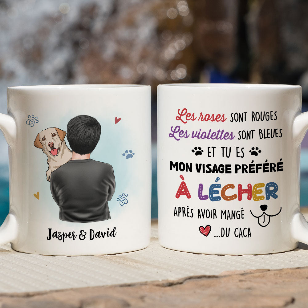 Mug Personnalisé - Les Roses Sont Rouges - Chien