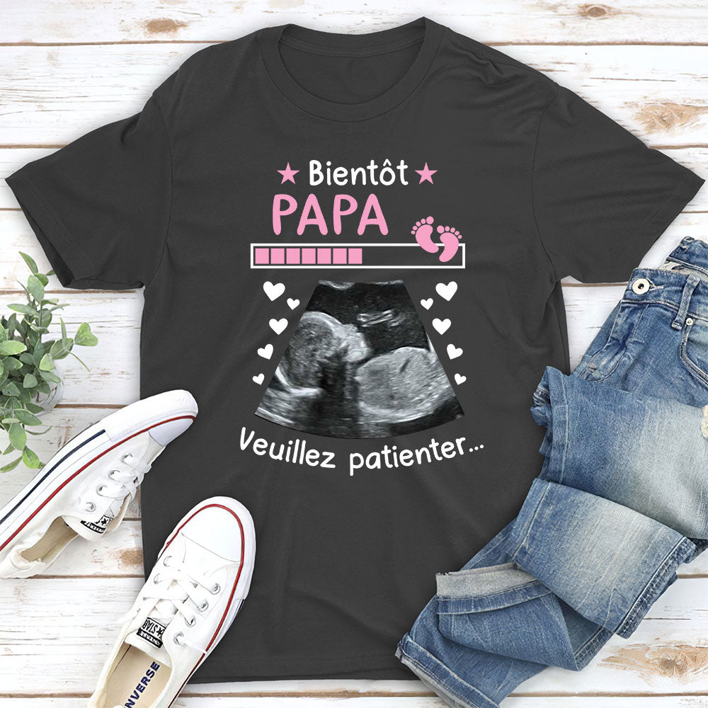 T-shirt Unisex Personnalisé - Bientôt Papa